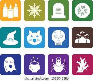 Set Of 12 Universal Icons For Mobile Application and websites
