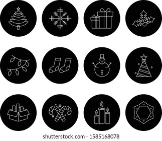 Set Of 12 Universal Icons For Mobile Application and websites
