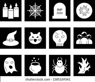 Set Of 12 Universal Icons For Mobile Application and websites
