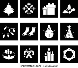 Set Of 12 Universal Icons For Mobile Application and websites

