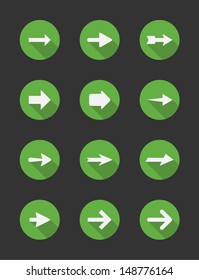 Set of 12 Various Arrow Illustrations