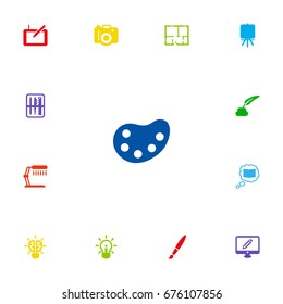 Set Of 13 Constructive Icons Set.Collection Of Case, Photo, Gadget And Other Elements.