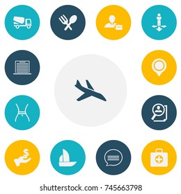 Set Of 13 Editable Mixed Icons. Includes Symbols Such As Chatting, Finding Solution, Search And More. Can Be Used For Web, Mobile, UI And Infographic Design.