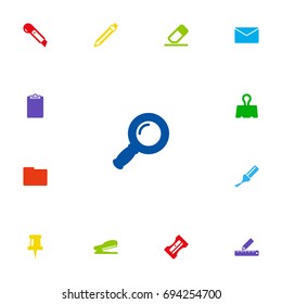 Set Of 13 Instruments Icons Set.Collection Of Information, Rubber, Drawing And Other Elements.