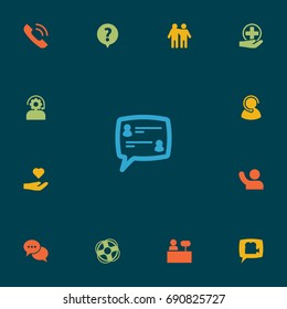 Set Of 13 Maintenance Icons Set.Collection Of Technical, Care;, Friendship And Other Elements.