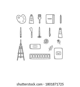 Juego de 14 iconos de Doodle.
