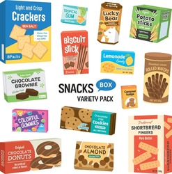 Set of 14 Snacks box variety pack