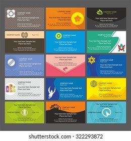 Set of 15 business cards