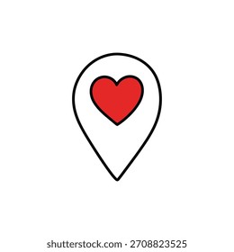 Un conjunto de 15 iconos vectoriales de San Valentín con diseños de corazón en rojo, blanco y negro. Perfecto para tarjetas de felicitación, redes sociales, pegatinas, Diseño web y decoraciones o artesanías de San Valentín
