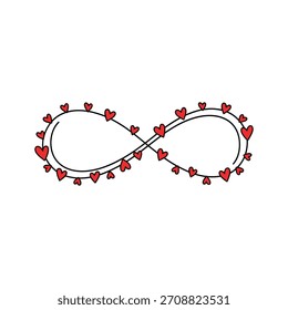 Un conjunto de 15 iconos vectoriales de San Valentín con diseños de corazón en rojo, blanco y negro. Perfecto para tarjetas de felicitación, redes sociales, pegatinas, Diseño web y decoraciones o artesanías de San Valentín