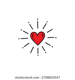 Un conjunto de 15 iconos vectoriales de San Valentín con diseños de corazón en rojo, blanco y negro. Perfecto para tarjetas de felicitación, redes sociales, pegatinas, Diseño web y decoraciones o artesanías de San Valentín