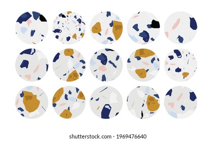 Un conjunto de 15 historias vectoriales de moda resaltan las cubiertas de colores negro, marrón, beige y amarillo. Moderno y minimalista boho medios sociales rodean íconos para bloggers e influyentes.