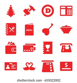 set of 16 card filled icons such as atm money withdraw, wallet, d letter, badge, hummer, swan heart, heart key, menu, pan,