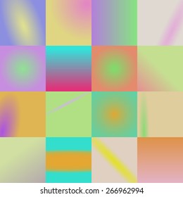set of 16 colored background in one. vector