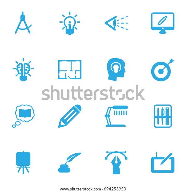 Set Of 16 Creative Icons Set.Collection\
Of Gadget, Arrow, Screen And Other\
Elements.