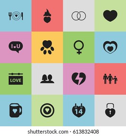 Set Of 16 Editable Amour Icons. Includes Symbols Such As Banner, Confession, Fire Loving And More. Can Be Used For Web, Mobile, UI And Infographic Design.