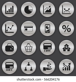 Set Of 16 Editable Analytics Icons. Includes Symbols Such As Revenue, Phone Statistics, Percent And More. Can Be Used For Web, Mobile, UI And Infographic Design.