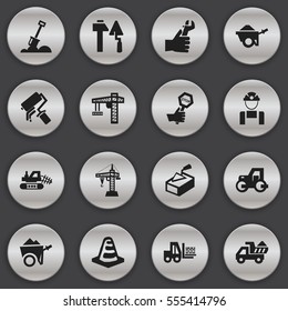 Set Of 16 Editable Construction Icons. Includes Symbols Such As Hands , Spatula , Camion. Can Be Used For Web, Mobile, UI And Infographic Design.