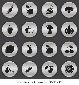 Set Of 16 Editable Cookware Icons. Includes Symbols Such As Gourd, Barberry, Duchess And More. Can Be Used For Web, Mobile, UI And Infographic Design.