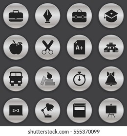 Set Of 16 Editable Knowledge Icons. Includes Symbols Such As Ceremony, Portfolio, Trunk And More. Can Be Used For Web, Mobile, UI And Infographic Design.