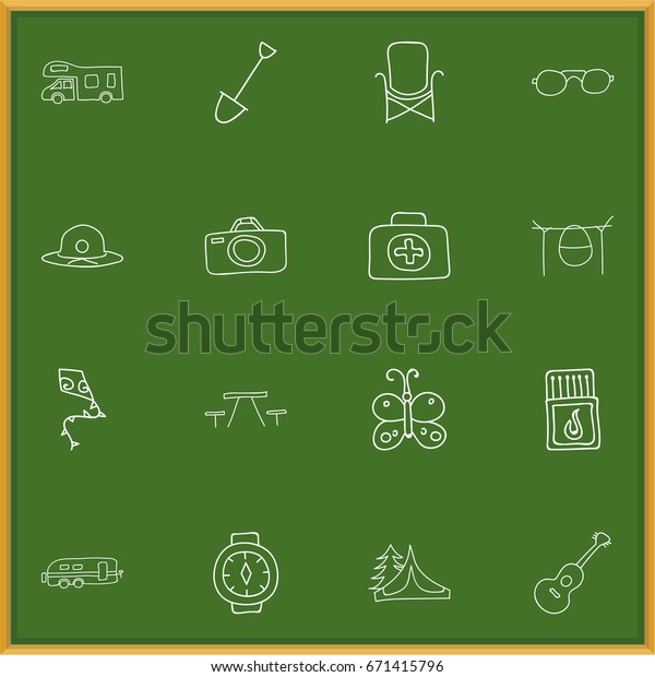 Set Of 16 Editable Travel Icons.\
Includes Symbols Such As Camp House, Flying Toy, Caravan And More.\
Can Be Used For Web, Mobile, UI And Infographic\
Design.