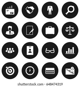 Set Of 16 Enterprise Icons Set.Collection Of Goal, Partnership, Clothes And Other Elements.