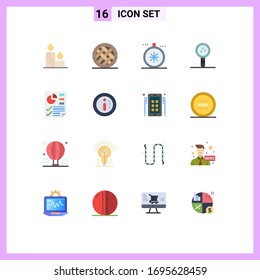 Set of 16 Modern UI Icons Symbols Signs for learning; knowledge; pumpkin; education; open Editable Pack of Creative Vector Design Elements