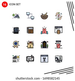 Set of 16 Modern UI Icons Symbols Signs for heart; hands; sync; care; irish Editable Creative Vector Design Elements