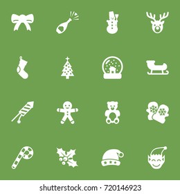 Set Of 16 New Icons Set.Collection Of Cookie, Magic Sphere, Fizz And Other Elements.
