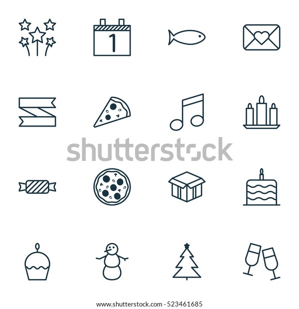 new years stock icons