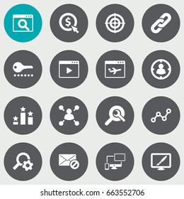 Set Of 16 Optimization Icons Set.Collection Of Engine, Responsive, Warning And Other Elements.