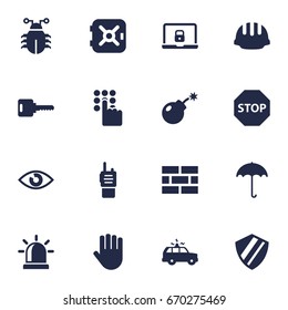 Set Of 16 Procuring Icons Set.Collection Of Remote , Dynamite , Hand Elements.