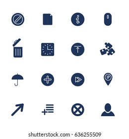 Set of 16 quality icons for Web and Mobile.
