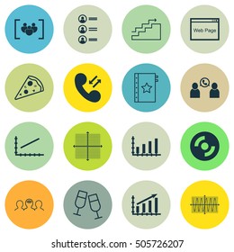 Set Of 16 Universal Editable Icons. Can Be Used For Web, Mobile And App Design. Includes Icons Such As Coaching, Phone Conference, Warranty And More.