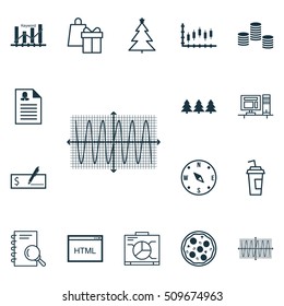 Set Of 16 Universal Editable Icons. Can Be Used For Web, Mobile And App Design. Includes Icons Such As Board, Pizza Meal, Money And More.