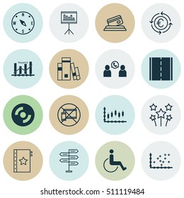 Set Of 16 Universal Editable Icons. Can Be Used For Web, Mobile And App Design. Includes Icons Such As Warranty, Keyword Optimisation, Presentation And More.