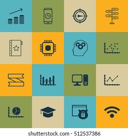 Set Of 16 Universal Editable Icons. Can Be Used For Web, Mobile And App Design. Includes Icons Such As Warranty, Coins Growth, Security And More.
