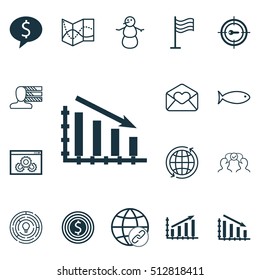 Set Of 16 Universal Editable Icons. Can Be Used For Web, Mobile And App Design. Includes Icons Such As Connectivity, Website Performance, Fishing And More.