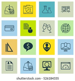 Set Of 16 Universal Editable Icons. Can Be Used For Web, Mobile And App Design. Includes Elements Such As Female Application, Champagne Glasses, Measurement And More.