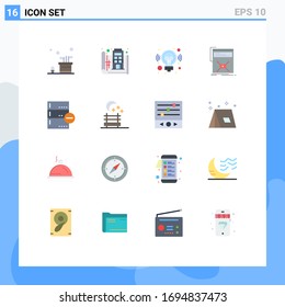 Set of 16 Vector Flat Colors on Grid for web; page; plan; marketing; marketing Editable Pack of Creative Vector Design Elements