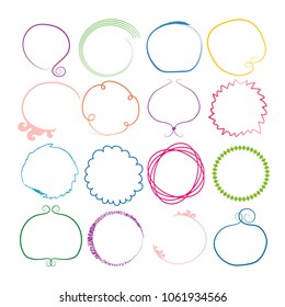 set of 16 wreaths. empty decorative circels. 
