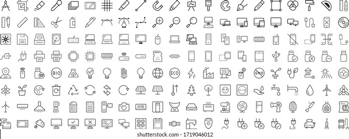 set of 168 thin line icons,  food, medical, business, travel. Collection of high quality symbols for web design, mobile app, info-graphic.