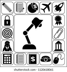 Set of 17 business high quality icons or symbols. Collection. Amazing desing. Vector Illustration.