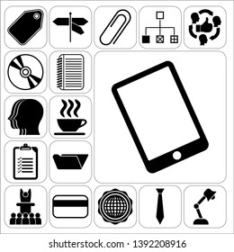 Set of 17 business high quality symbols. Collection. Amazing desing. Vector Illustration.