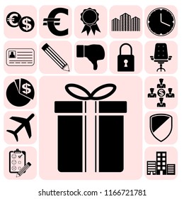Set of 17 business icons. Collection. Amazing desing. Vector Illustration.