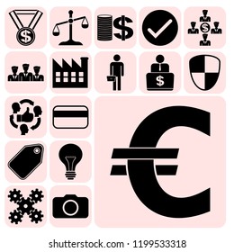 Set of 17 business icons. Collection. Amazing desing. Vector Illustration.