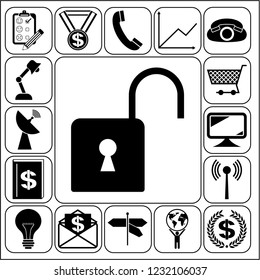 Set of 17 business icons. Collection. Amazing desing. Vector Illustration.