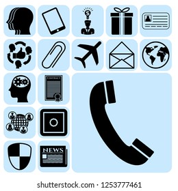 Set of 17 business icons. Collection. Amazing desing. Vector Illustration.