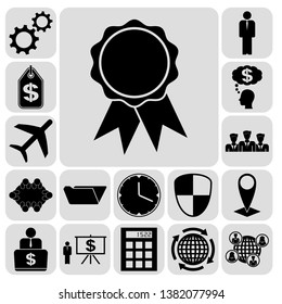Set of 17 business icons. Collection. Amazing desing. Vector Illustration.