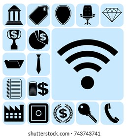 Set of 17 business icons. Collection. Amazing desing. Vector Illustration.